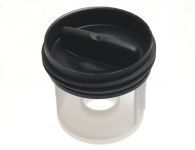 Фильтр (крышка, заглушка) насоса (черный) стиральной машины Bosch, Siemens ORIGINAL